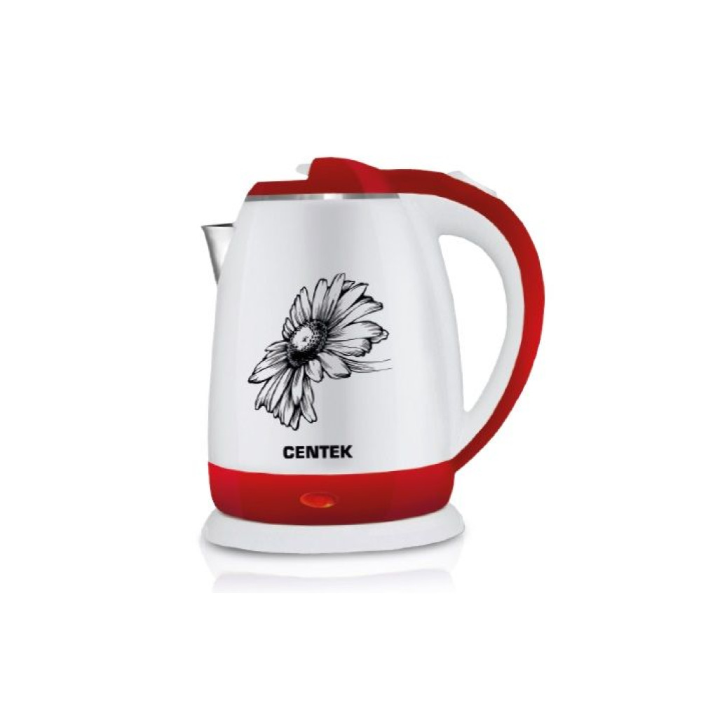Чайник электрический CENTEK CT-1026 Red/Flower