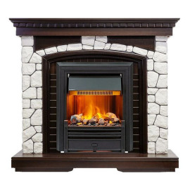 Камин DIMPLEX glasgow под brookline black (темный дуб)