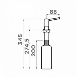 Дозатор OMOIKIRI OM-02-GR (4995036) Leningrad grey