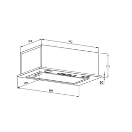 Встраиваемая вытяжка HOMSair Camelia 60 белый