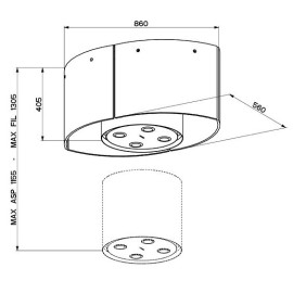 Вытяжка FABER 110.0157.234 NEST (SET)