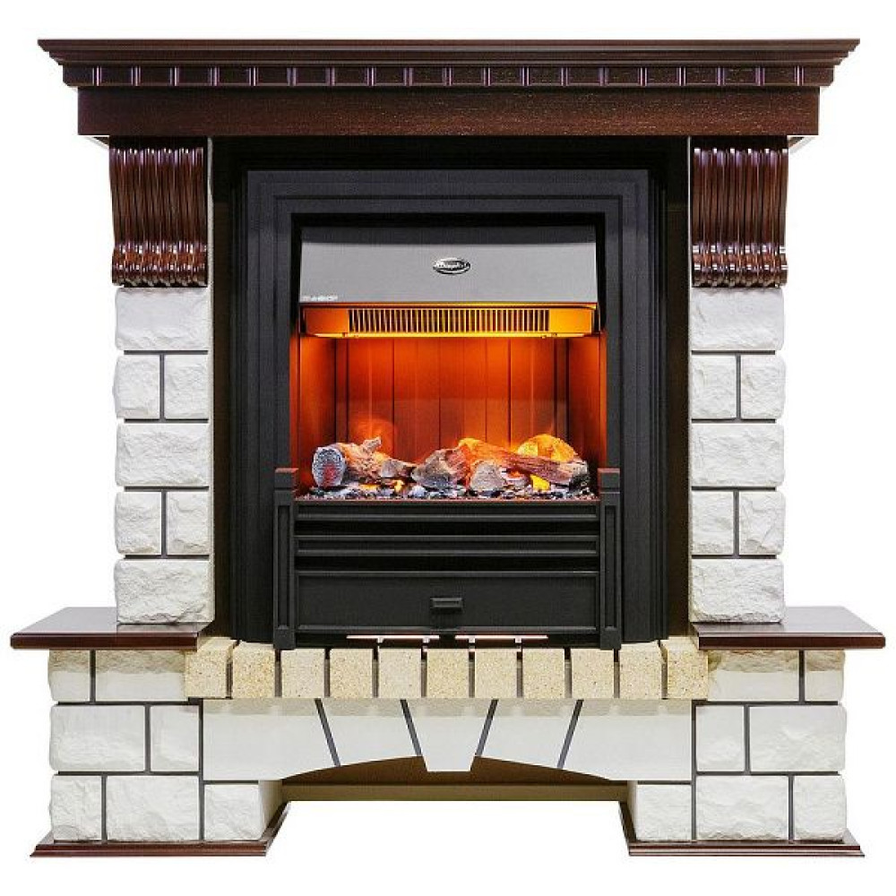 Камин DIMPLEX pierre luxe под brookline black (темный дуб)