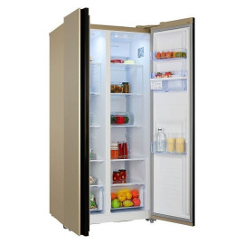 Холодильник NORDFROST RFS 484D NFH inverter шампань