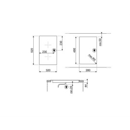 Варочная поверхность SMEG SE232TX1
