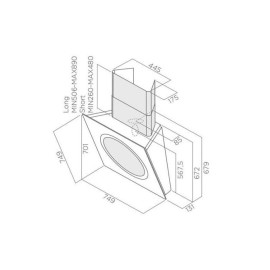 Вытяжка Elica OM AIR SENSE WH/F/75