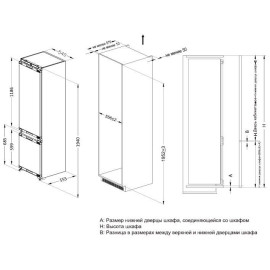 Холодильник ASCOLI ADRF310WEBI