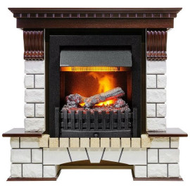 Камин DIMPLEX pierre luxe под danville delux black (темный дуб)