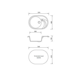 Кухонная мойка AQUAGRANITEX M-18L песок