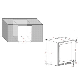 Винный шкаф CLIMADIFF CBU51S2B