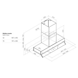 Вытяжка PANDO GRV/78 INOX V.850 SEC