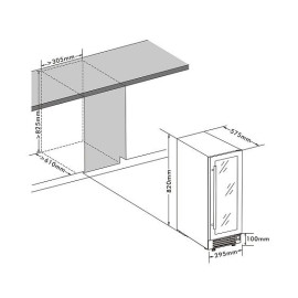 Винный шкаф CELLAR PRIVATE CP020-1TWH