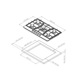 Варочная поверхность KUPPERSBERG FS 903 W Bronze