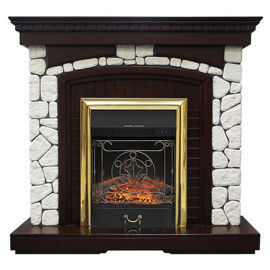Камин ROYAL FLAME glasgow под majestic br (темный дуб)