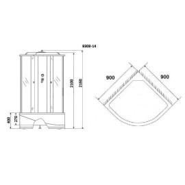 Душевая кабина NIAGARA NG-8308-14