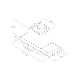 Вытяжка ELICA HIDDEN 2.0 IX/A/72 (PRF0095073A)