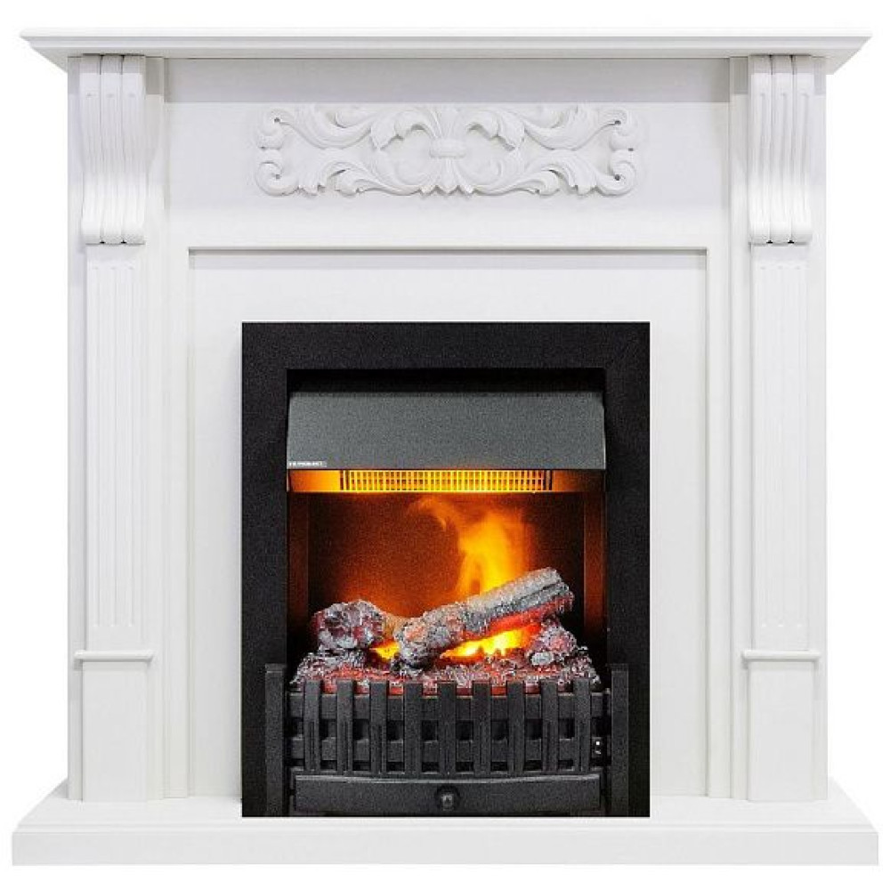 Камин DIMPLEX venice под danville deluxblack (фактурный белый)