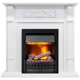 Камин DIMPLEX venice под danville deluxblack (фактурный белый)