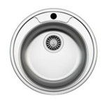 Кухонная мойка Zigmund & Shtain Kreis 480.7 polished с сифоном