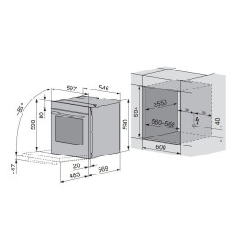 Духовой шкаф V-ZUG Combair V4000 60P C4T-21055 платина