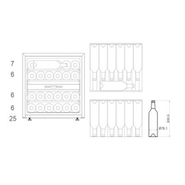Винный шкаф PANDO PVMAVP 60-25CRR