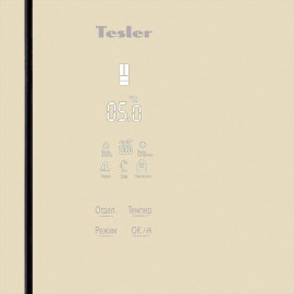 Холодильник TESLER RFD-361I CRYSTAL BEIGE