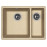 Кухонная мойка FLORENTINA Вега 335/160 капучино (22.325.D0510.306)