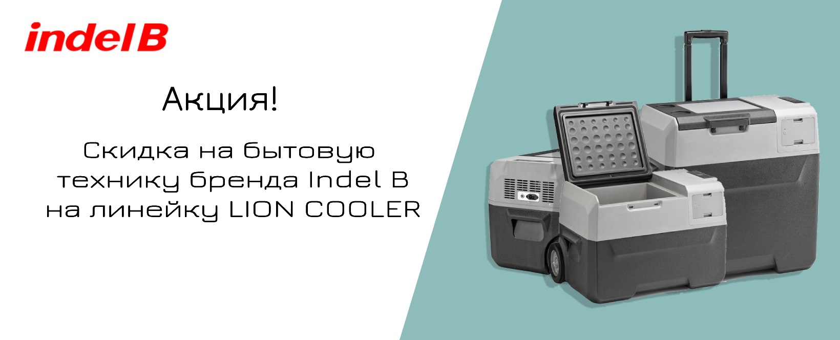 Акция на автохолодильники INDEL B серия LION COOLER
