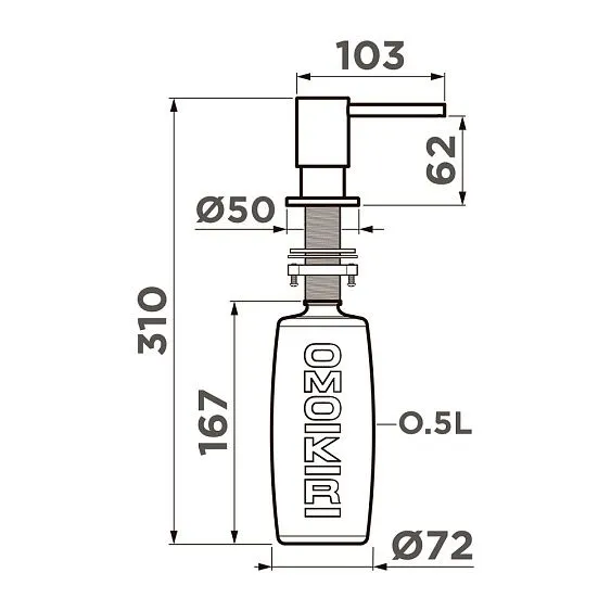 Дозатор OMOIKIRI OM-08-C (4995081)