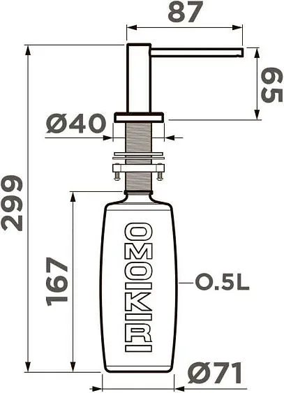 Дозатор OMOIKIRI OM-10-BN 4995102