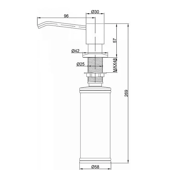 Дозатор PAULMARK Rein D002-BR