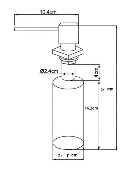 Дозатор OULIN OL-401 FS сатин
