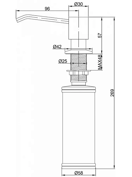 Дозатор PAULMARK Rein D002-BLM