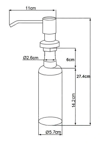 Дозатор OULIN OL-401 D хром