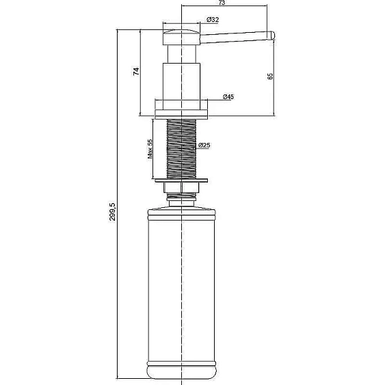 Дозатор PAULMARK Brevit D005-BR