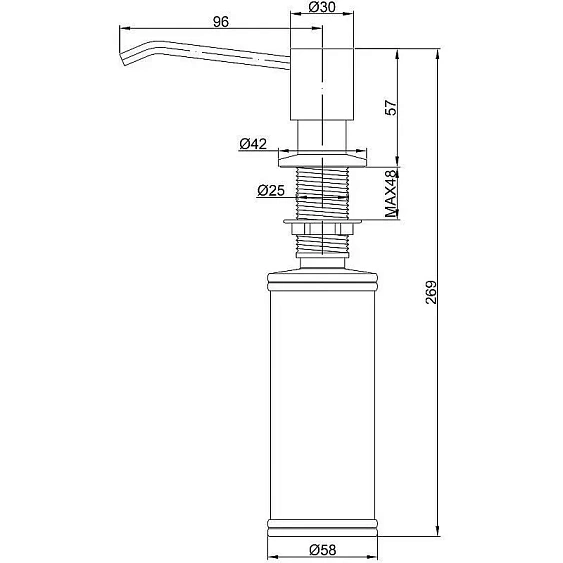 Дозатор PAULMARK Rein D002-BG