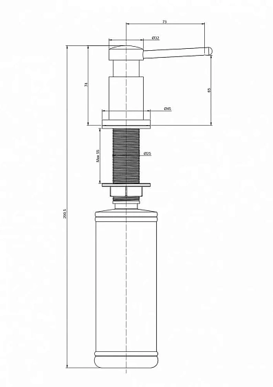 Дозатор PAULMARK Brevit D005-BS