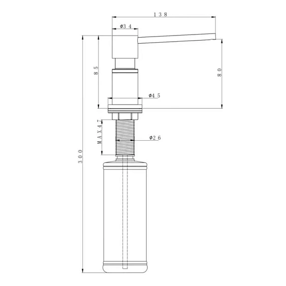 Дозатор PAULMARK Kraft D003-BR