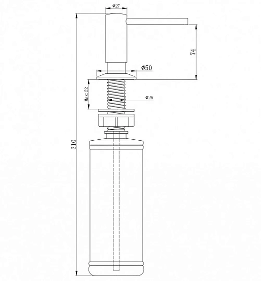 Дозатор PAULMARK Decus D004-CR