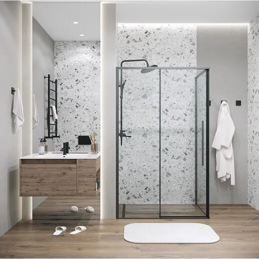 Душевое ограждение GROSSMAN 100.K33.01.120.21.00-200.K33.01.100.21.00 черный матовый