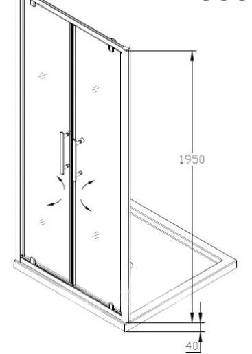 Дверь SSWW LD60-Y22 (1000*1950)