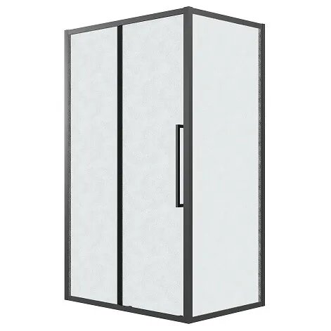 Душевое ограждение GROSSMAN 100.K33.02.120.21.02-200.K33.02.100.21.02 черный матовый