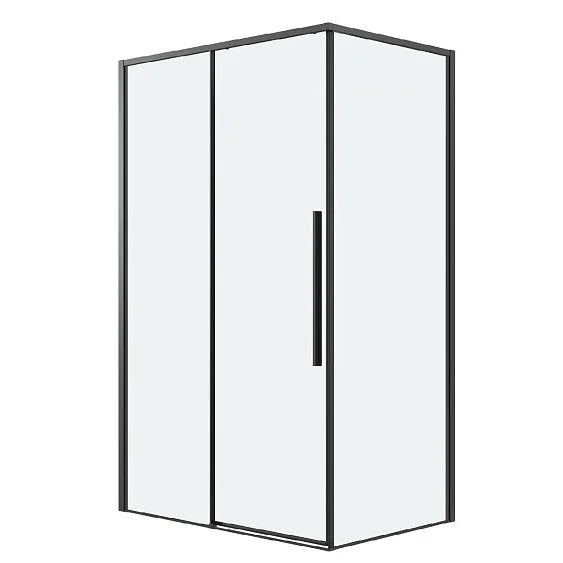 Душевое ограждение GROSSMAN 100.K33.01.100.21.00-200.K33.01.70.21.00 черный матовый
