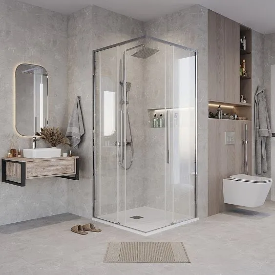 1/2 душевого ограждения GROSSMAN 1/2.K33.01.10.10.00 хром