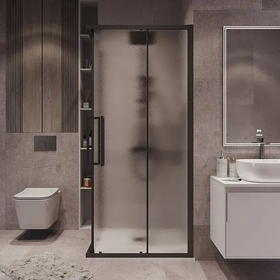 Душевое ограждение GROSSMAN 300.K33.02.1010.21.02 черный матовый