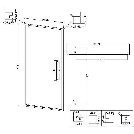 Дверь NIAGARA NG-85-10AB