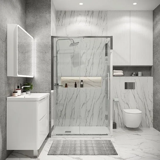 Душевое ограждение GROSSMAN 100.K33.02.120.10.00-200.K33.02.100.10.00 хром