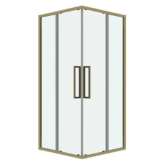 Душевое ограждение GROSSMAN 300.K33.02.9090.32.00 золото сатин