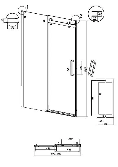 Дверь GROSSMAN 100.K33.04.100.21.10 черный матовый