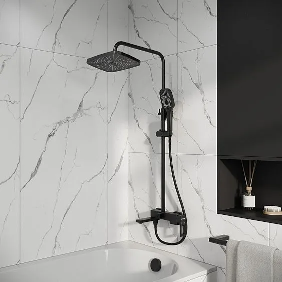 Душевая стойка GROSSMAN 500.K35.03.210 черный матовый