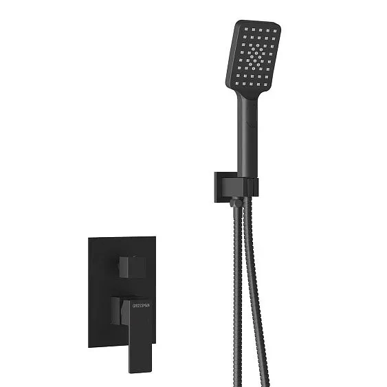 Душевая система скрытого монтажа GROSSMAN 501.K35.05.210 черный матовый